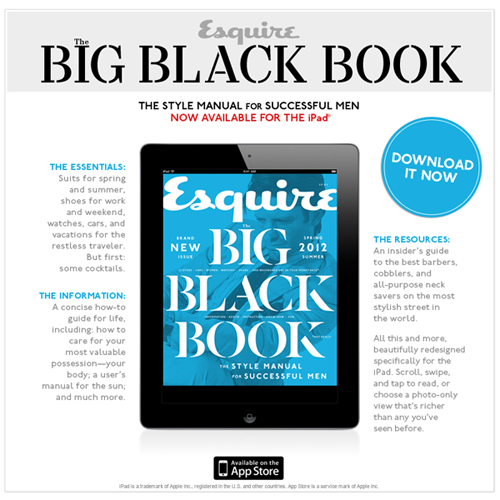 Esquire's Big Black Book is on the iPad