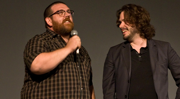 Nick Frost and Edgar Wright – photo: Brattle Theatre