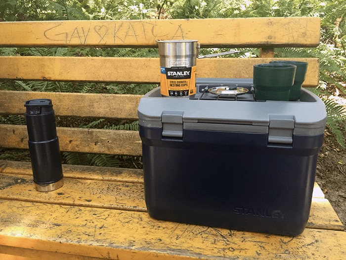 Stanley Brand Cooler and Cups