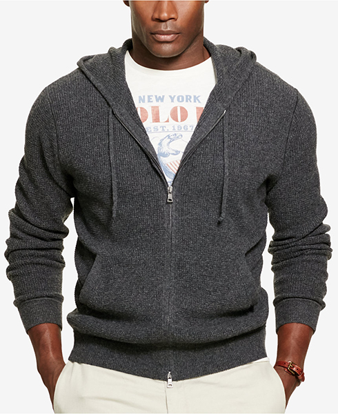 Polo Ralph Lauren Big & Tall Merino Half Zip Sweater
