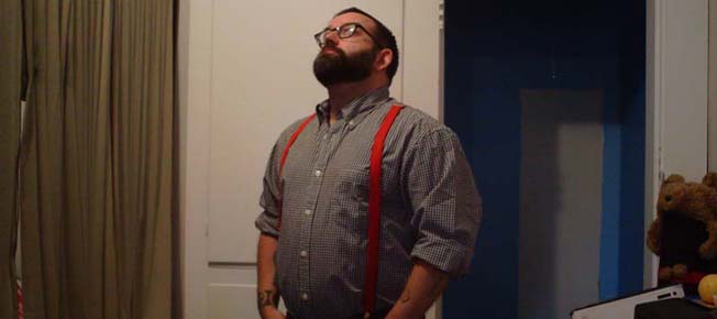 Pablo Griff in Suspenders