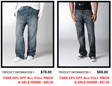 Save 25% On Sean John Jeans