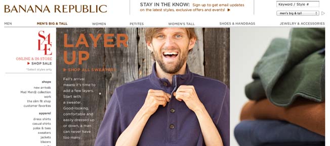 Banana Republic Helps Big Guys Find Style