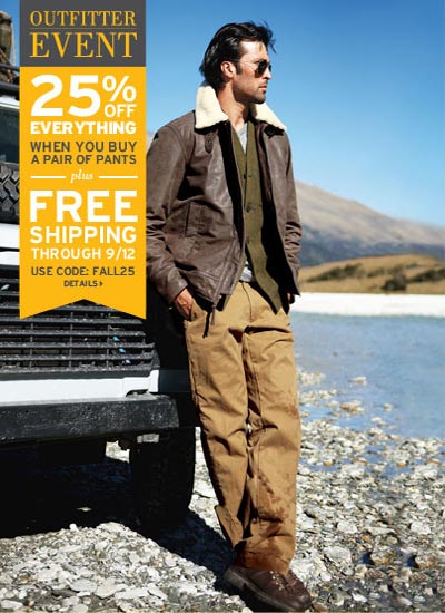 25% Off Everything at Eddie Bauer w/ Pants Purchase