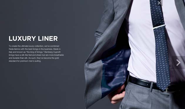 Indochino's Vincero Collection Liner