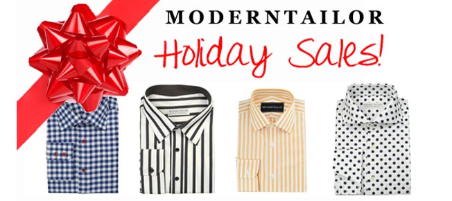 Modern Tailor's Holiday Sale