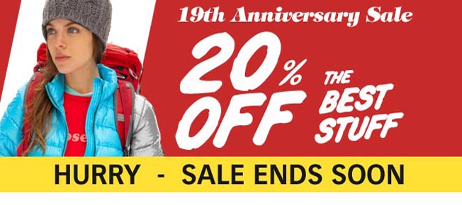 20% Off Almost Everything at Moosejaw