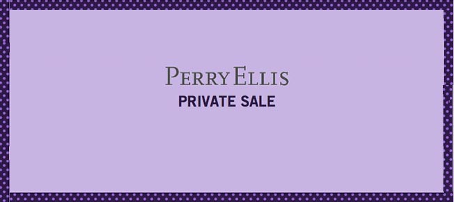 Save up to 90% during the Perry Ellis Private Sale
