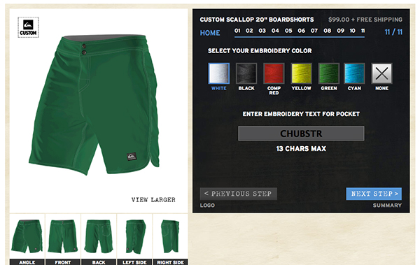 Green Board Shorts to size 50 at Quiksilver