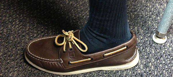 Socks with boat shoes