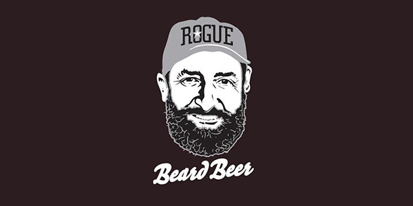 Rogue Beard Beer - brewed with real beard yeast