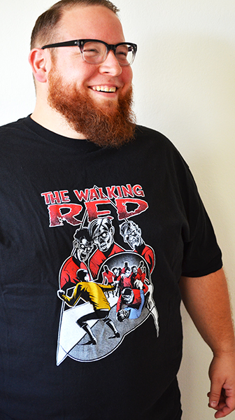 The Walking Red t-shirt from Fresh Brewed Tee