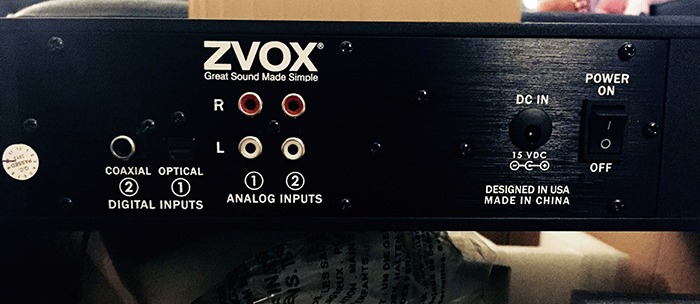 ZVOX 420 from behind