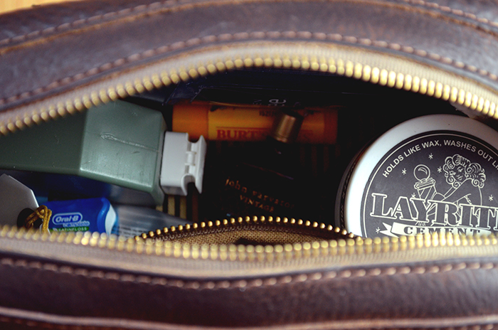 Inside the Stateroom Wash Bag from Mission Mercantile