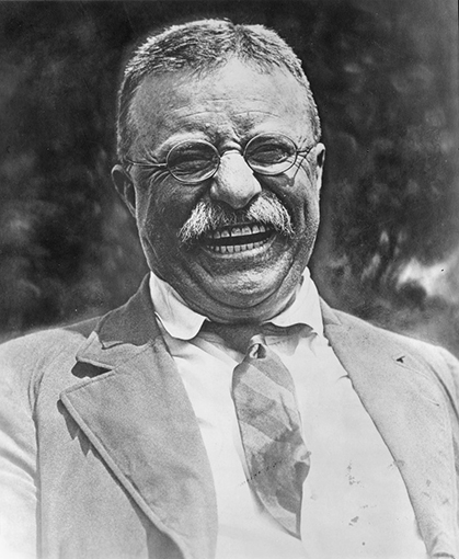 Theodore Roosevelt Laughing