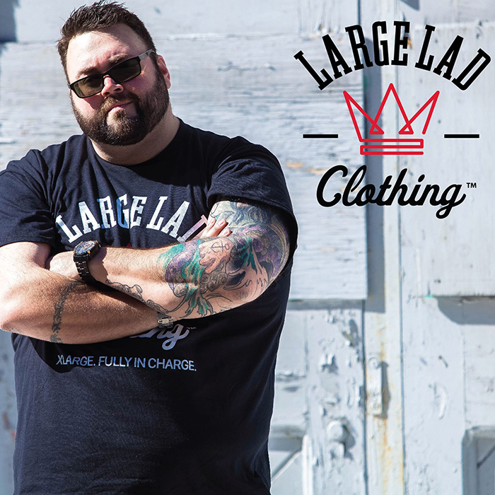 A Model Wearing Large Lad Clothing
