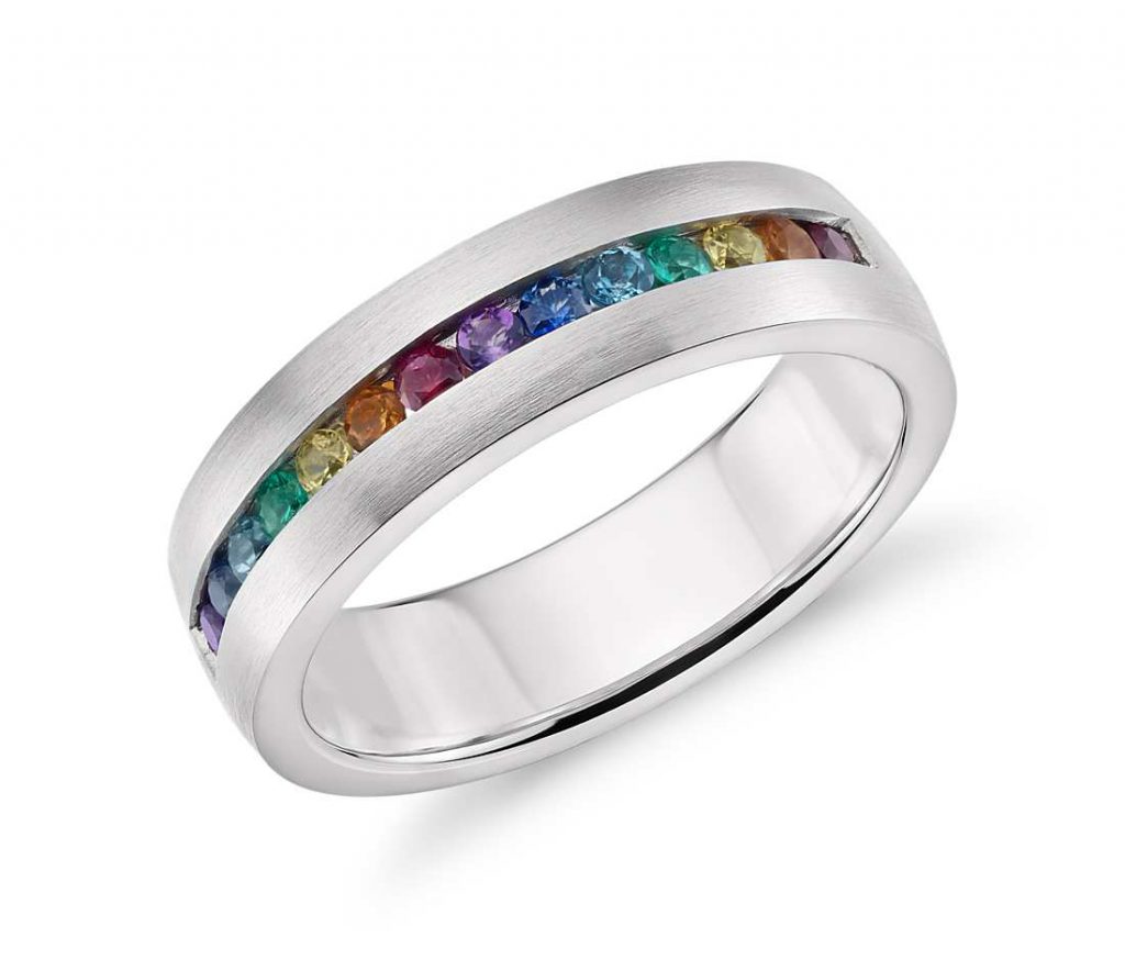 Colin Cowie Rainbow Channel-Set Ring
