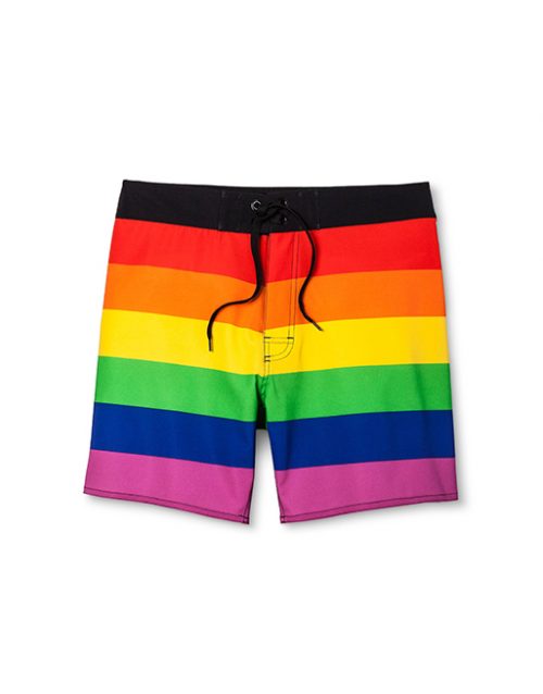 Target Pride Rainbow Draw String Swim Shorts | Chubstr