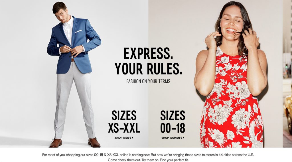 Express Introduces Extended Sizes in Stores, but is it Enough? | Chubstr