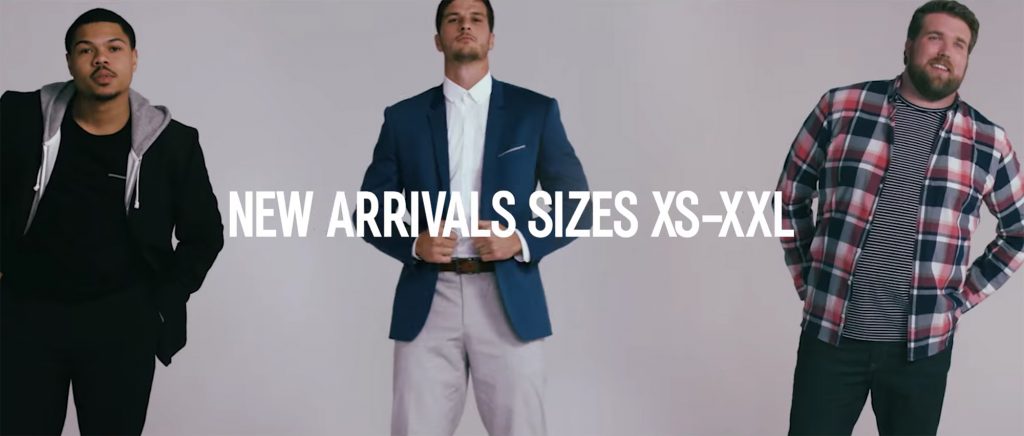 Express Offers Sizes to XXL & 40 in Store