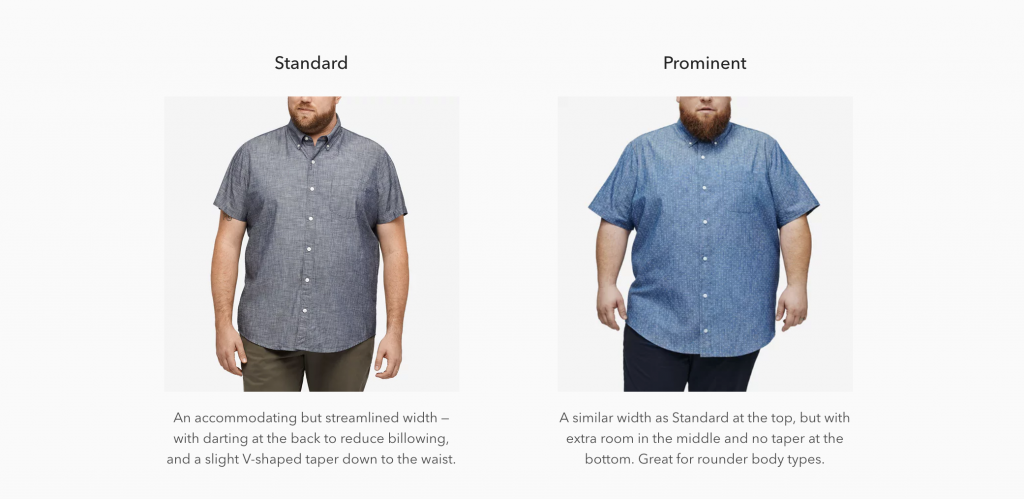 Bonobos Extended Size Fit Guide