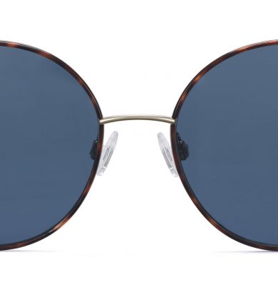 Nellie Extra Wide sunglasses in Cognac Tortoise with Riesling (Non-Rx)
