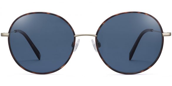 Nellie Extra Wide sunglasses in Cognac Tortoise with Riesling (Non-Rx)