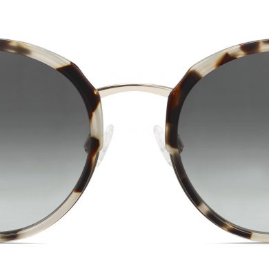 Cleo Wide sunglasses in Pearled Tortoise with Riesling (Non-Rx)