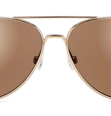 Raider Wide sunglasses in Gold with Mirrored Gold lenses (Non-Rx)