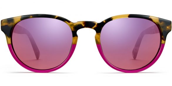 Percey Wide Holiday sunglasses in Fuchsia Tortoise Fade (Non-Rx)