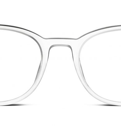 Durand Wide Eyeglasses in crystal (Non-Rx)