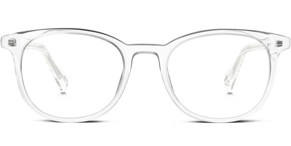 Durand Wide Eyeglasses in crystal (Non-Rx)