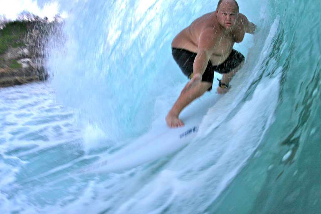 Plus Size Surfer Jimbo Pellegrine