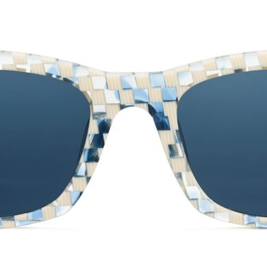 Harris Wide Sunglasses in Checkered Bone and Whirlpool (Non-Rx)