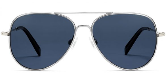 Raider Wide Sunglasses in Polished Silver (Non-Rx)