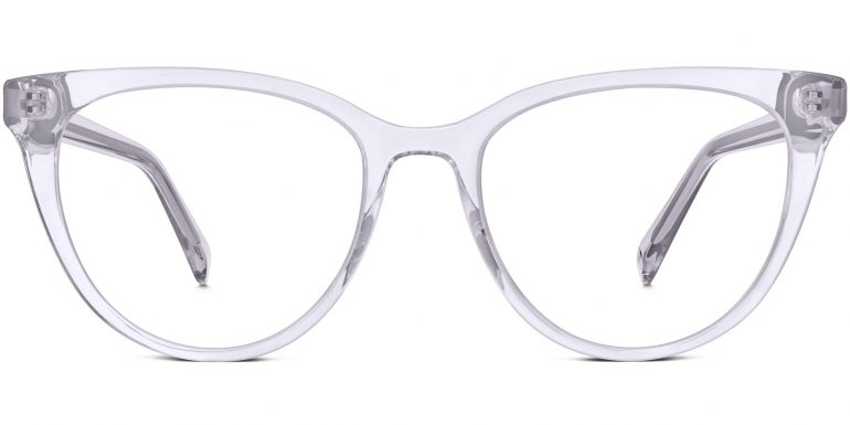 Haley Wide Eyeglasses in Lavender Crystal (Non-Rx)