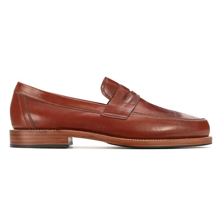 The Luca Penny Loafer in Chestnut