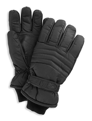 Big & Tall New York Accessory Group Thinsulate Ski Gloves - Black