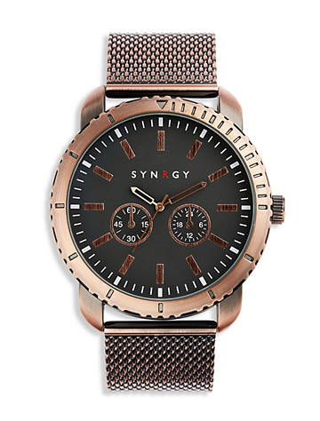 Big & Tall Synrgy Copper Mesh Sport Watch - Copper