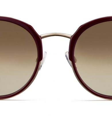 Cleo Wide Sunglasses in Oxblood (Non-Rx)