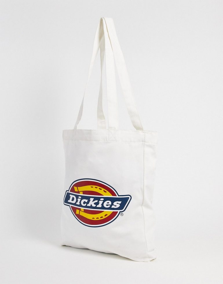 Dickies Icon tote bag in ecru-White