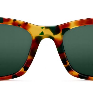Harris Wide Sunglasses in Basil Tortoise Fade (Non-Rx)