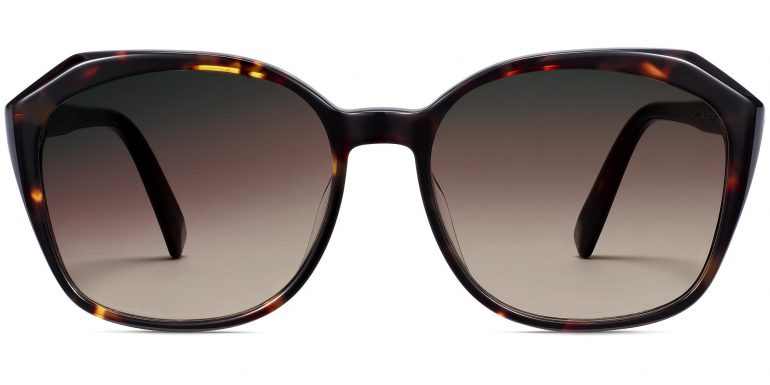 Nancy Wide LBF Sunglasses in Cognac Tortoise (Non-Rx)