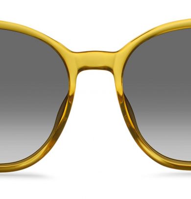 Nancy Wide Sunglasses in Lemon (Non-Rx)