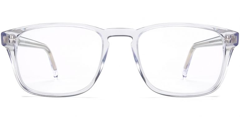 Bensen Wide Eyeglasses in Crystal (Non-Rx)