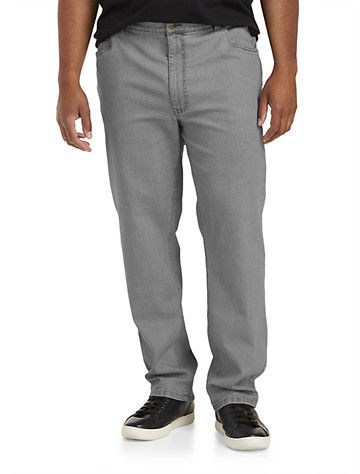 Big & Tall Harbor Bay Athletic-Fit Jeans - Grey