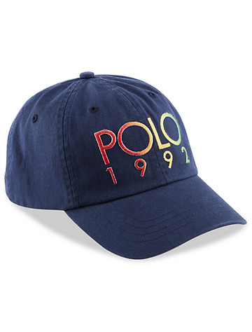 Big & Tall Polo Ralph Lauren Rainbow Logo Cap - Navy
