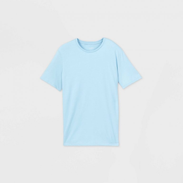 Men's Big & Tall Perfect T-Shirt - Goodfellow & Co Light Blue MT