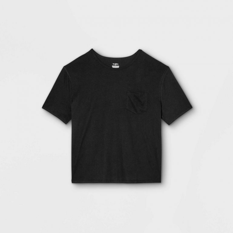 Men's Big & Tall Relaxed Fit Short Sleeve Adaptive T-Shirt - Goodfellow & Co Black MT