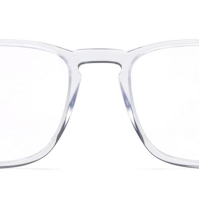 Bensen Extra Wide Eyeglasses in Crystal (Non-Rx)